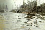 Anders Zorn i hamburgs hamn china oil painting artist